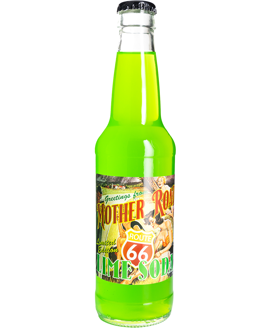 real sugar Mother Road Route 66 Lime Soda - 24-Pack