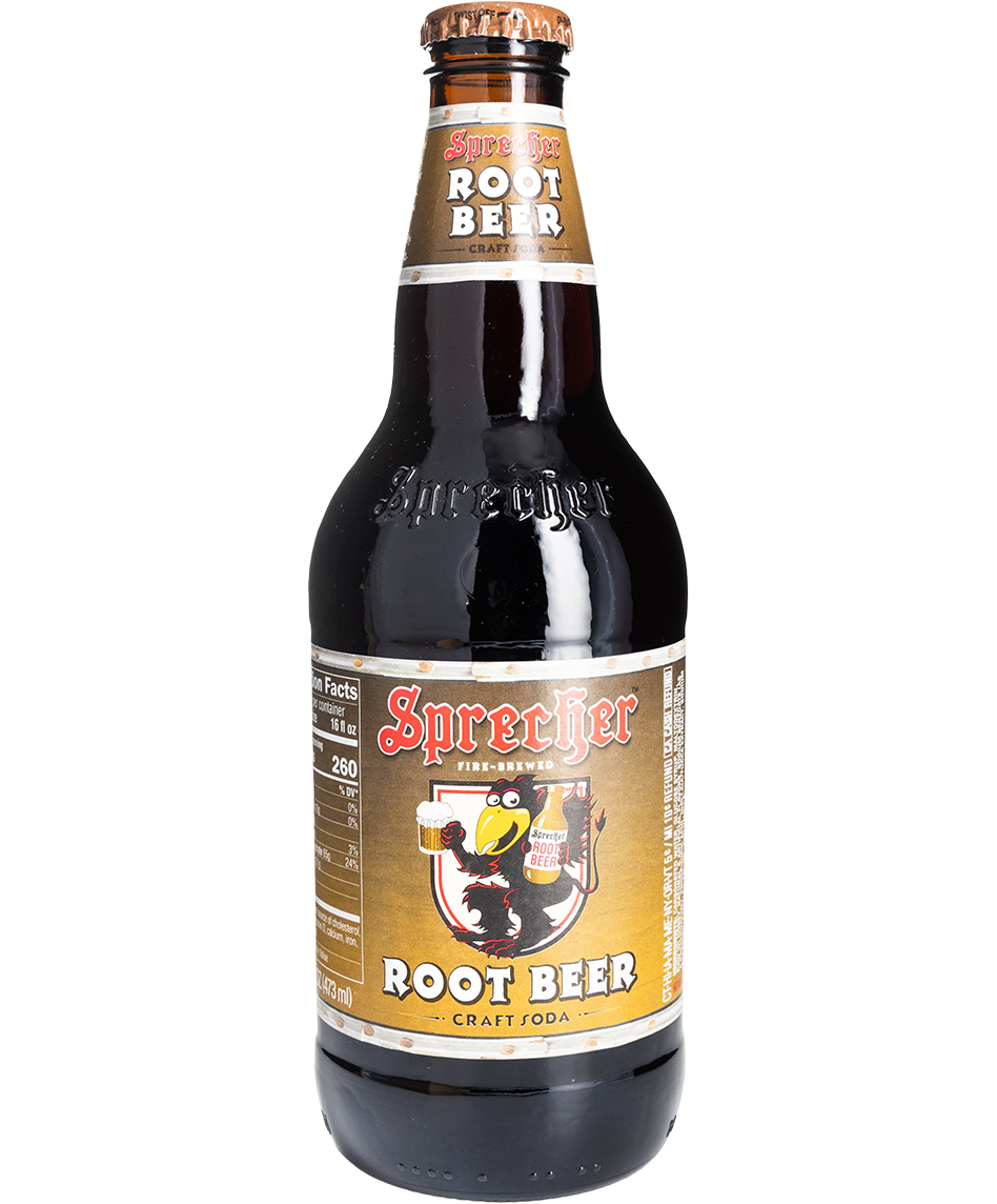 sprecher root beer - 12-pack in a glass bottle