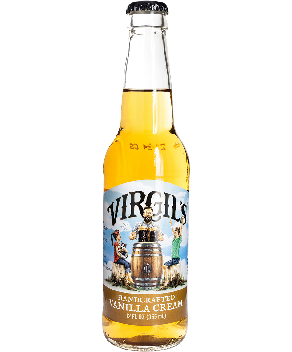 virgil's cream soda in a glass bottle